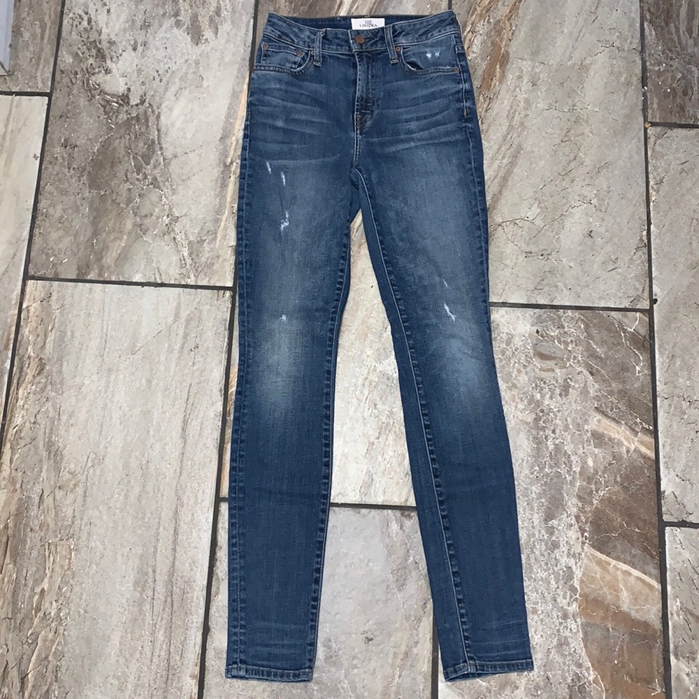 The Castings Distressed High Rise Skinny Jeans